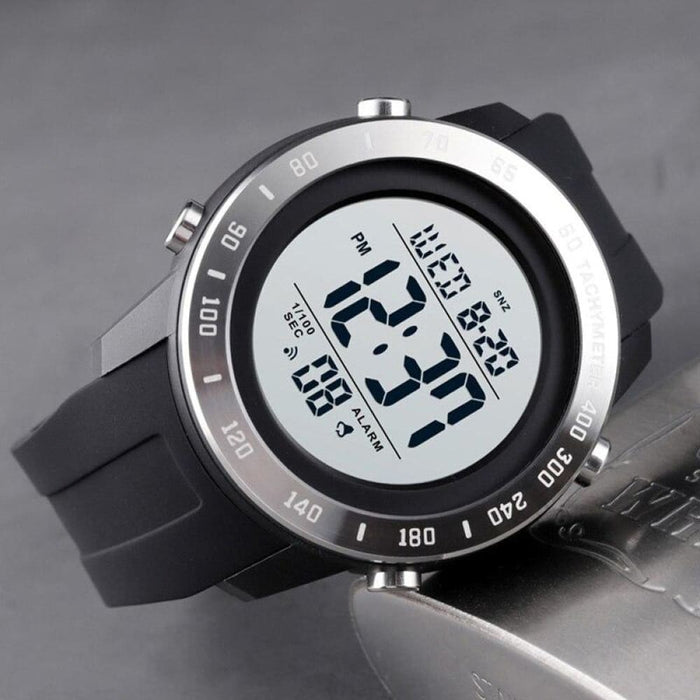 Silicone Sport Big Dial Digital Waterproof Led Men’s