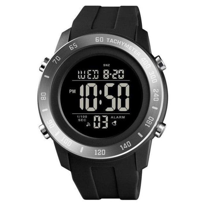 Silicone Sport Big Dial Digital Waterproof Led Men’s