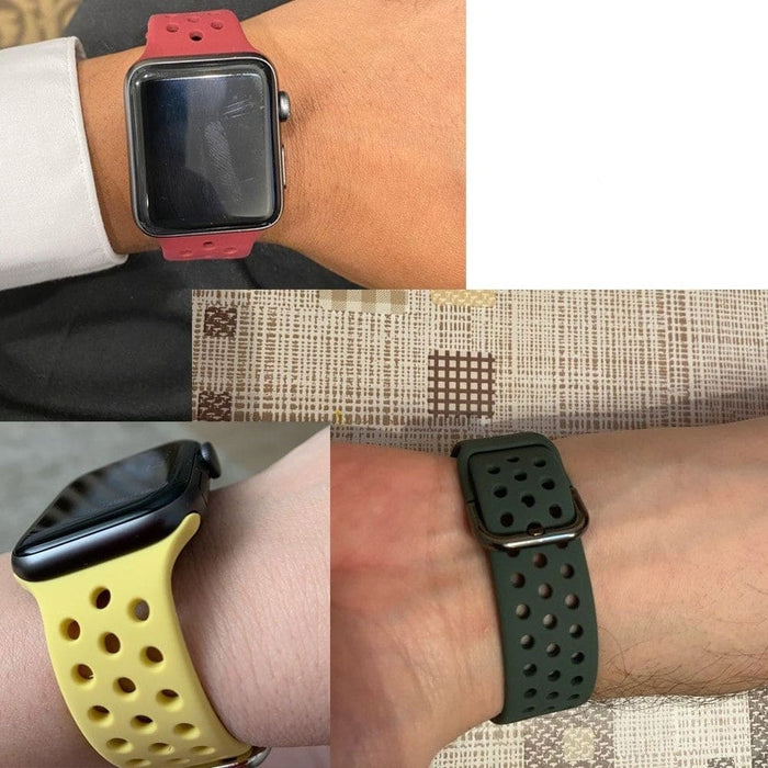 Silicone Strap For Apple Watch Series 6 Se 5 4 3