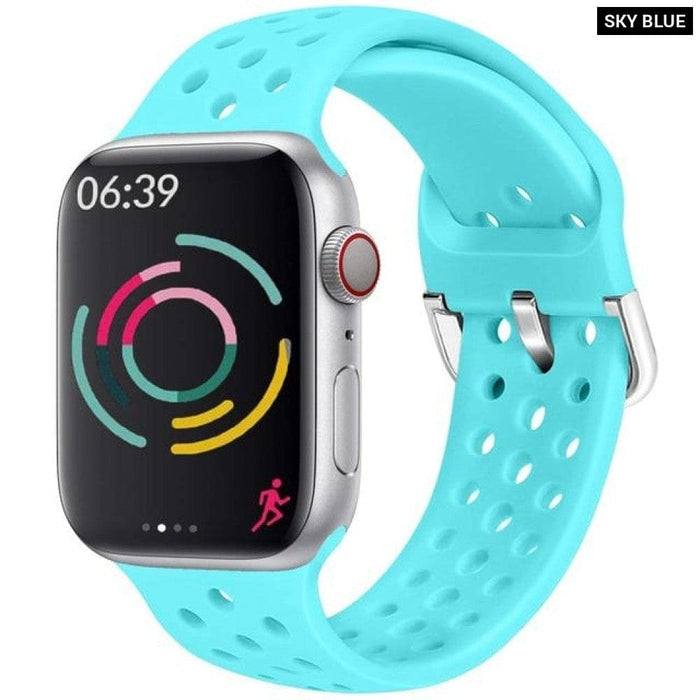 Silicone Strap For Apple Watch Series 6 Se 5 4 3