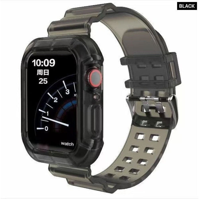 Silicone Transparent Correa Sport Rubber Strap For Apple