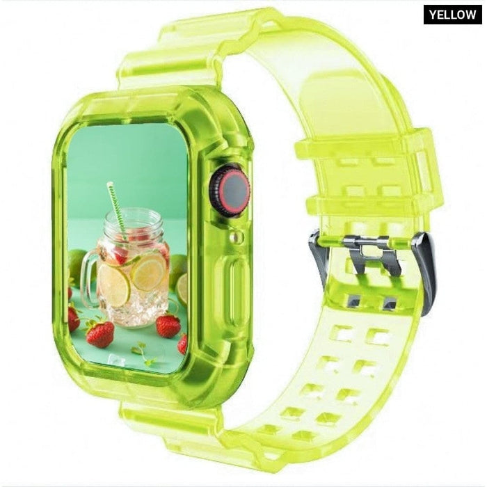 Silicone Transparent Correa Sport Rubber Strap For Apple