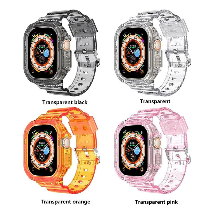 Silicone Transparent Sports Clear Band Strap For Apple