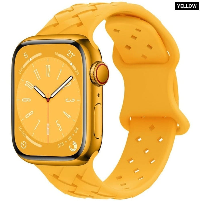 Silicone Woven Loop Strap For Apple Watch