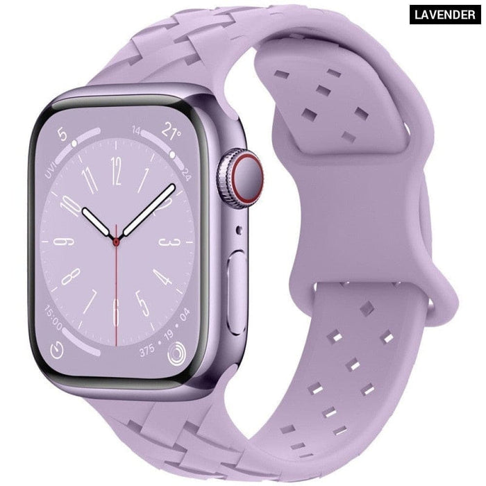 Silicone Woven Loop Strap For Apple Watch