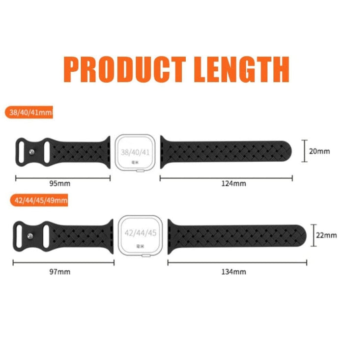 Silicone Woven Loop Strap For Apple Watch