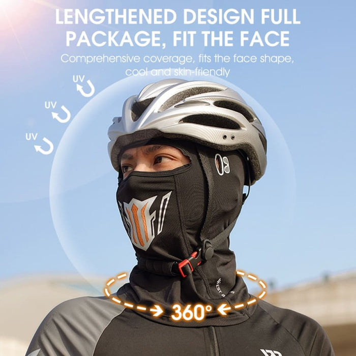 Ice Silk Fabric Balaclava Face Mask For Outdoor Sport