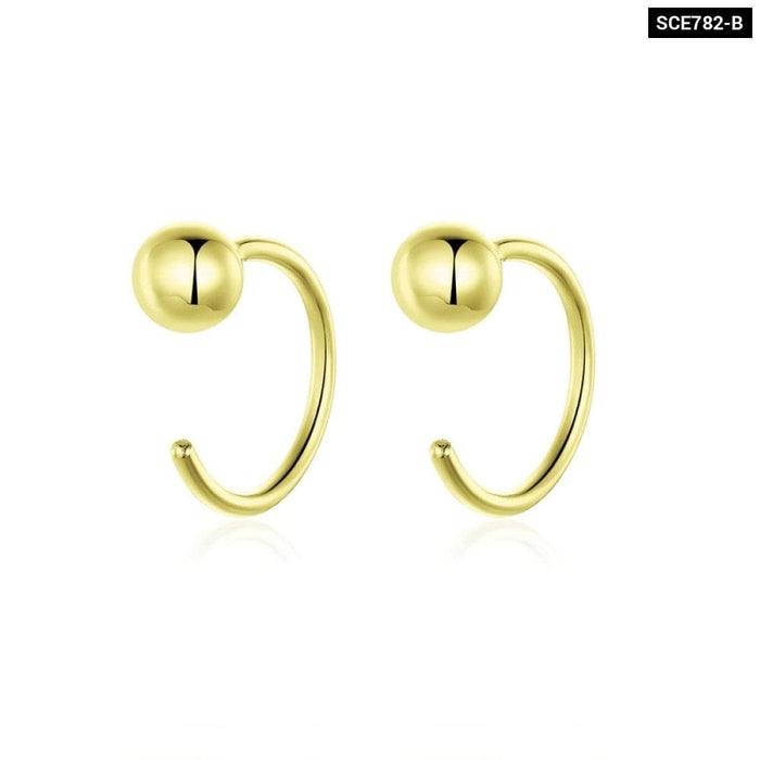 Silver 925 Jewelry Tiny Hoop Earrings For Women