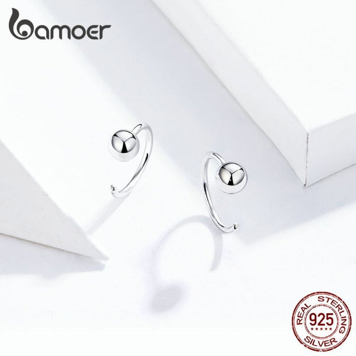 Silver 925 Jewelry Tiny Hoop Earrings For Women