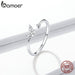 Silver Butterfly Tail Ring Trendy Jewelry Dazzling