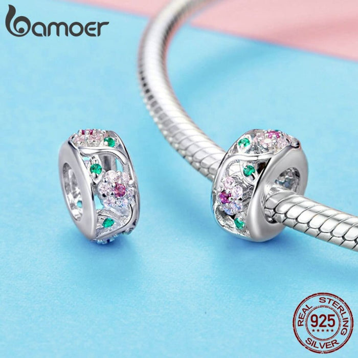 Silver Charm Collection 925 Sterling Dazzling Cz Beads Fit