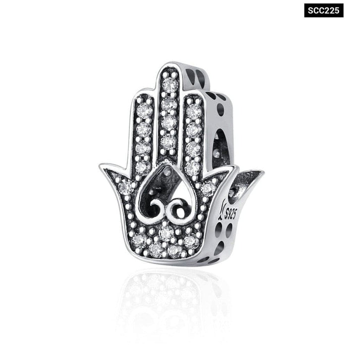 Silver Charm Collection 925 Sterling Dazzling Cz Beads Fit