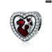 Silver Colour Pink Heart Dog Animal Pendants Charms Fit