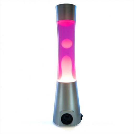 Silver Pink White Motion Lamp Bluetooth Speaker