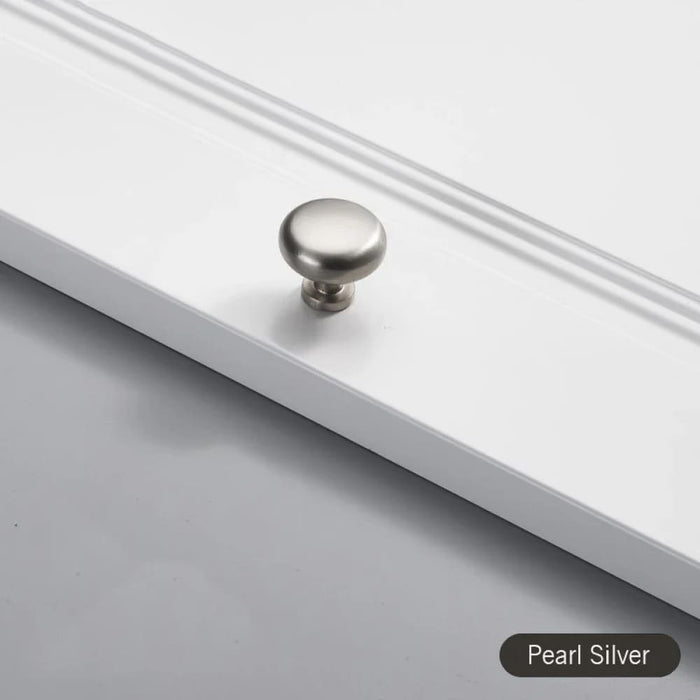 Silver Zinc Alloy Kitchen Cabinet Knobs