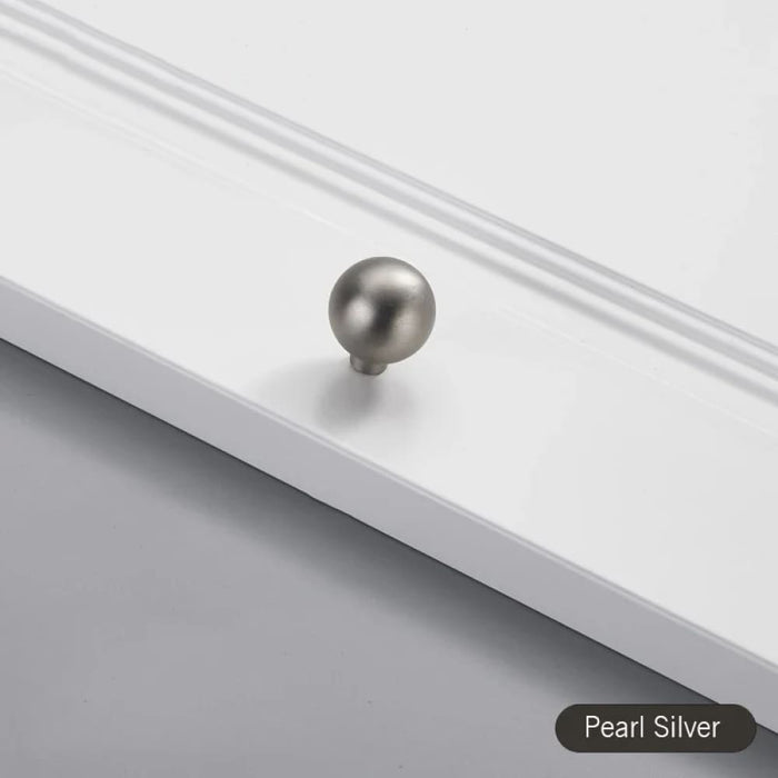 Silver Zinc Alloy Kitchen Cabinet Knobs