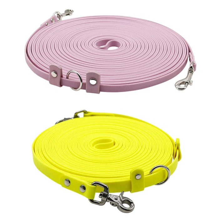 15m Simple Long Waterproof Pvc Double Dog Leash