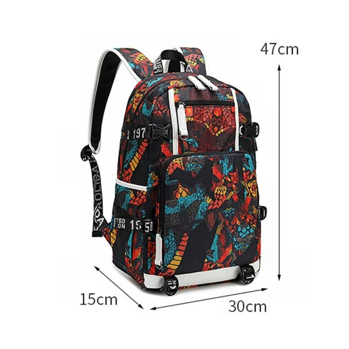 Simple Thermal Transfer Backpack For Students