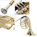 Bb Single French Horn 3 Key Brass Gold Lacquer Single - row