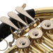 Bb Single French Horn 3 Key Brass Gold Lacquer Single - row