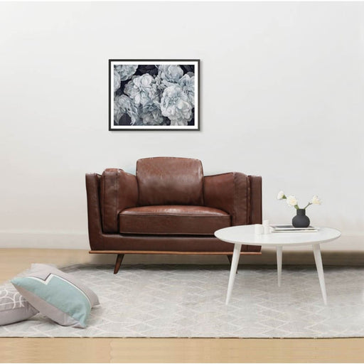 Single Seater Armchair Faux Leather Sofa Modern Lounge