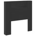 Single Size Headboard Cabinet With Led Black 100x16.5x103.5