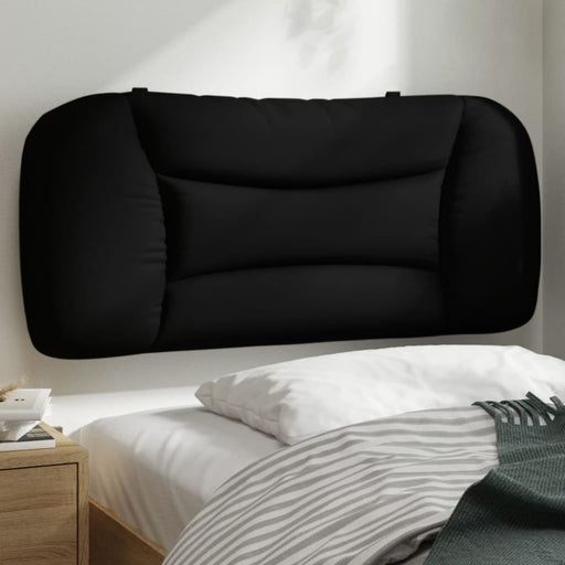 Single Size Headboard Cushion Black 90 Cm Fabric Tiaptk