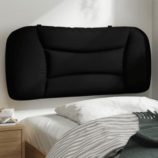 Single Size Headboard Cushion Black 90 Cm Fabric Txbilno