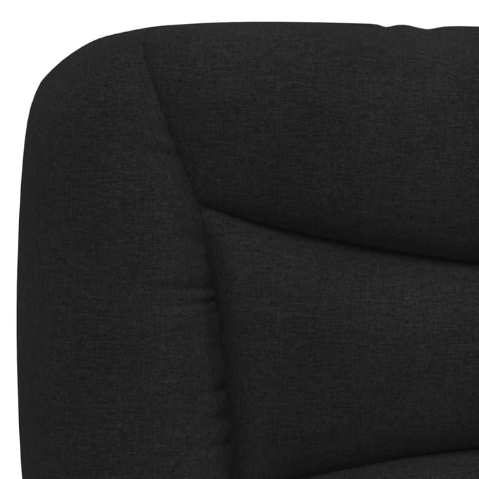 Single Size Headboard Cushion Black 90 Cm Fabric Txbilno