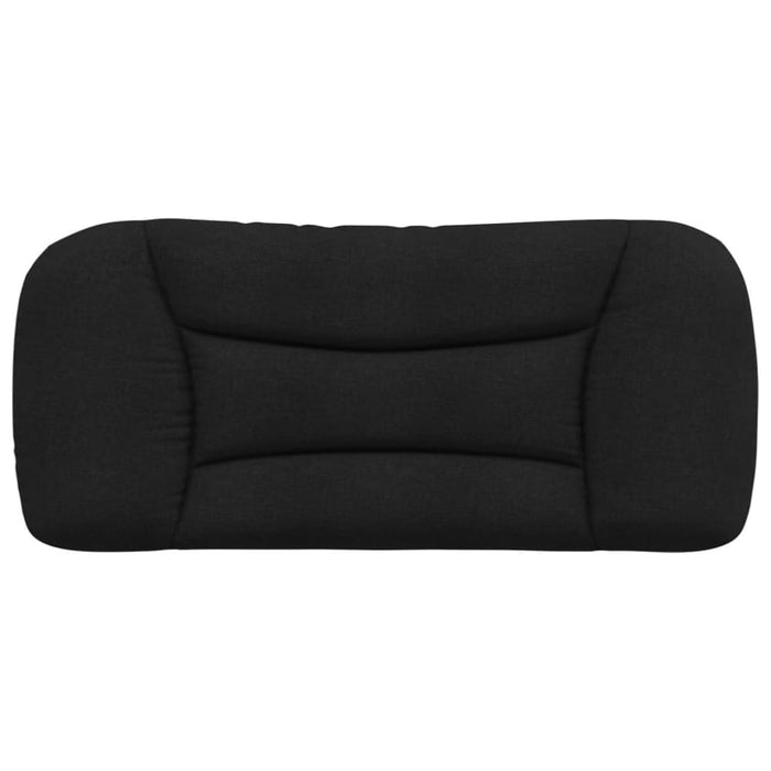 Single Size Headboard Cushion Black 90 Cm Fabric Txbilno