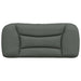 Single Size Headboard Cushion Dark Grey 90 Cm Fabric Txbilnb