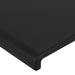 Single Size Headboard With Ears Black 83x23x118/128 Cm Faux