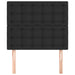 Single Size Headboards 2 Pcs Black 80x5x78/88 Cm Faux