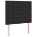 Single Size Headboards 2 Pcs Black 80x5x78/88 Cm Faux