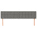 Single Size Headboards 2 Pcs Dark Grey 80x5x78/88 Cm Fabric