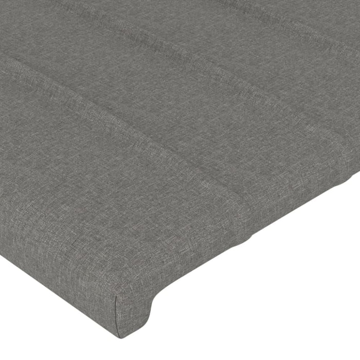 Single Size Headboards 2 Pcs Dark Grey 80x5x78/88 Cm Fabric