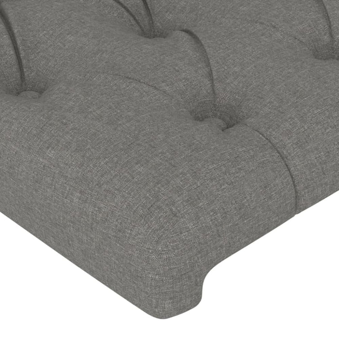 Single Size Headboards 2 Pcs Dark Grey 80x7x78/88 Cm Fabric