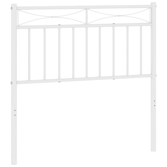 Single Size Metal Headboard White 90 Cm Titiln