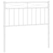 Single Size Metal Headboard White 90 Cm Titiln