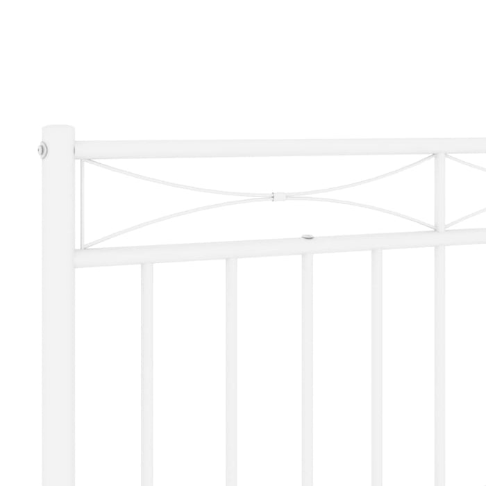 Single Size Metal Headboard White 90 Cm Titiln