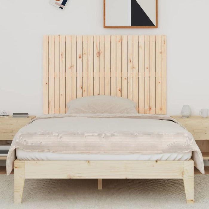 Single Size Wall Headboard 140x3x90 Cm Solid Wood Pine