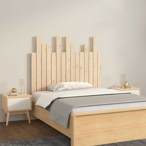 Single Size Wall Headboard 95.5x3x80 Cm Solid Wood Pine