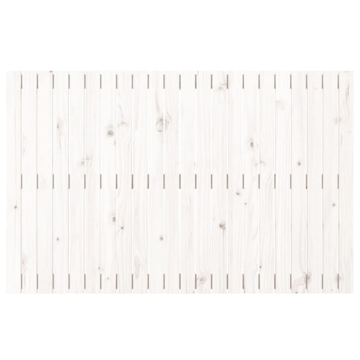 Single Size Wall Headboard White 140x3x90 Cm Solid Wood