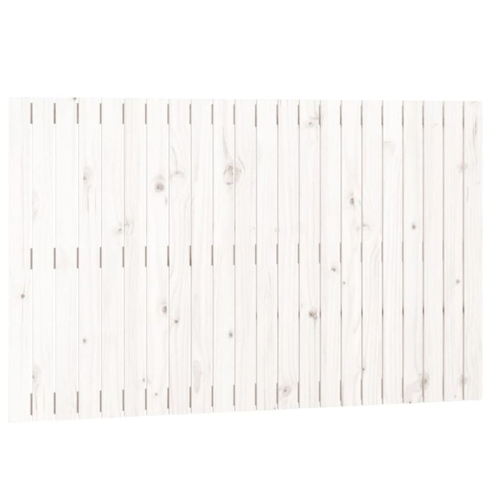 Single Size Wall Headboard White 140x3x90 Cm Solid Wood