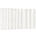 Single Size Wall Headboard White 159.5x3x90 Cm Solid Wood