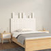 Single Size Wall Headboard White 95.5x3x80 Cm Solid Wood