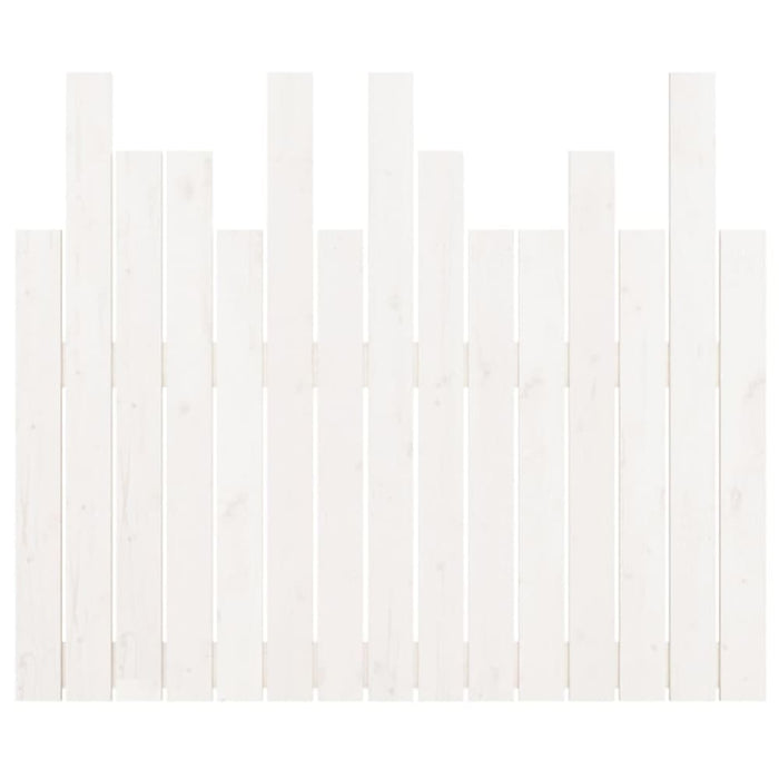 Single Size Wall Headboard White 95.5x3x80 Cm Solid Wood