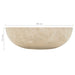 Sink 40x12 Cm Marble Cream Oaxiip