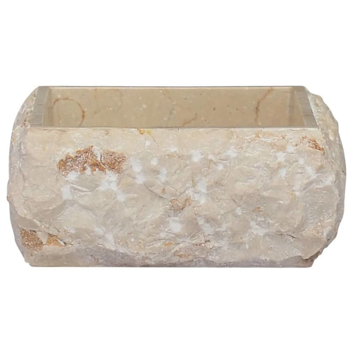 Sink Cream 30x30x13 Cm Marble Oakoia