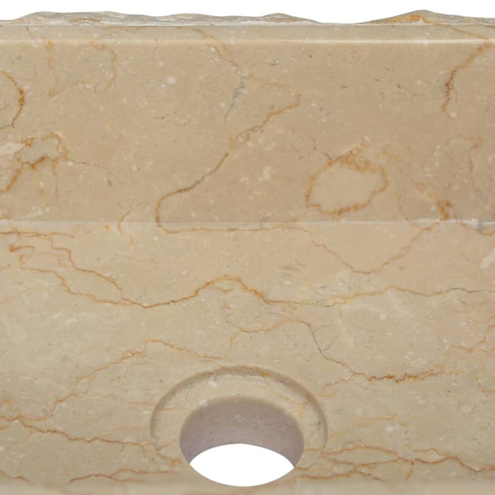 Sink Cream 30x30x13 Cm Marble Oakoia